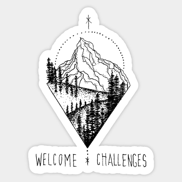 Welcome * Challenges Sticker by melonolson